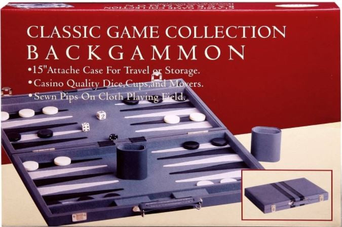 Backgammon,15 Vinyl, Stitched