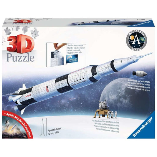 3d Puzzle 440pc - Ravensburger - Apollo Saturn V Rocket