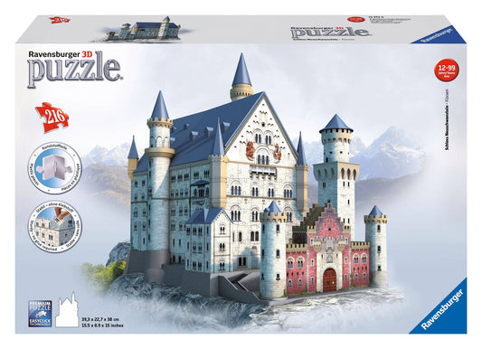 3d Puzzle 216pc - Ravensburger - Neuschwanstein Castle