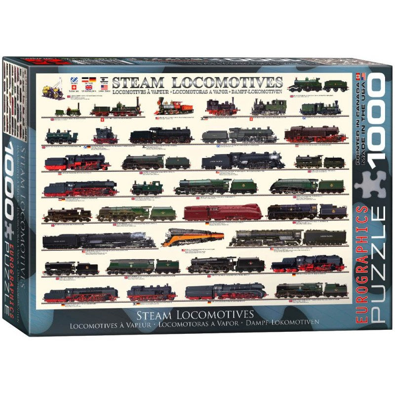 Jigsaw 1000pc - Steam Locomotives