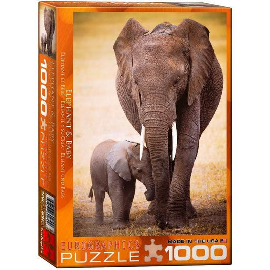Jigsaw 1000pc - Elephant & Baby