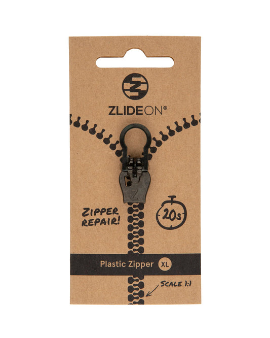 Zip Replacement Plastic X- Large Black