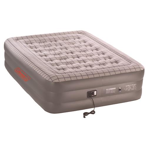 Velour Airbed Queen Coleman With Pump
