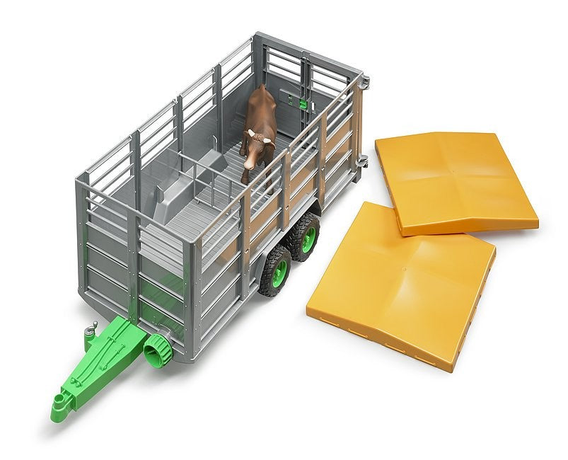 Bruder 02227 Livestock Trailer With Cow