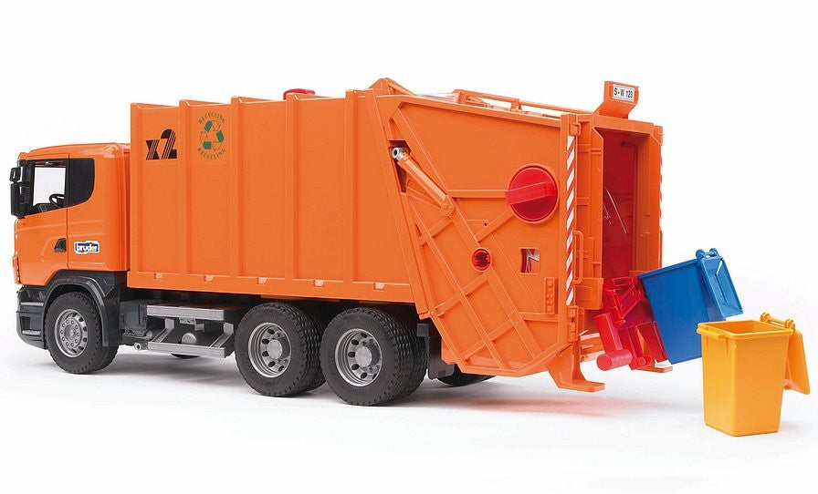 Bruder 03560 Scania Garbage Trk Orange