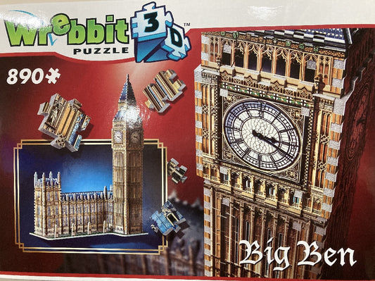 3d Jigsaw Wrebbit 3d Big Ben 890pc